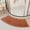 Brown-BW Home Decor, variant on karymi Solid Color Curved Bathroom Floor Mat Fan Shaped Water Absorbing Foot Mat for Household Bathroom Shower Room Non Slip Door Mat Carpet Bedroom Decor Living Room Decor