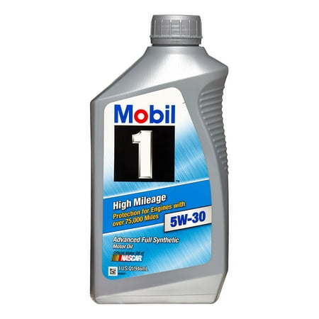 (3 Pack) Mobil 1 5W-30 High Mileage Full Synthetic Motor Oil, 1