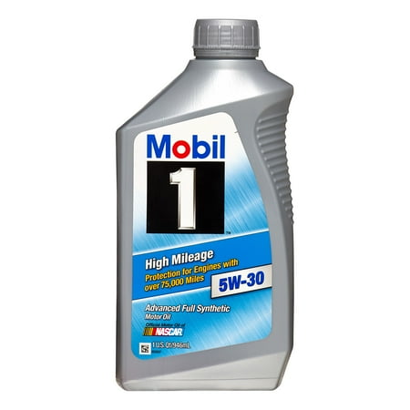 (3 Pack) Mobil 1 5W-30 High Mileage Full Synthetic Motor Oil, 1 (Best Gas Mileage Gasoline Cars)