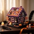 thumbnail image 3 of Halloween Spooky Cute Candy House Diamond Art Kit, Sparkling DIY Diamonds 3D House Handmade Craft Ornament for Tree Home Mantel Shelf Fireplace Display Party Holiday Decoration Craft Lovers Gift, 3 of 6