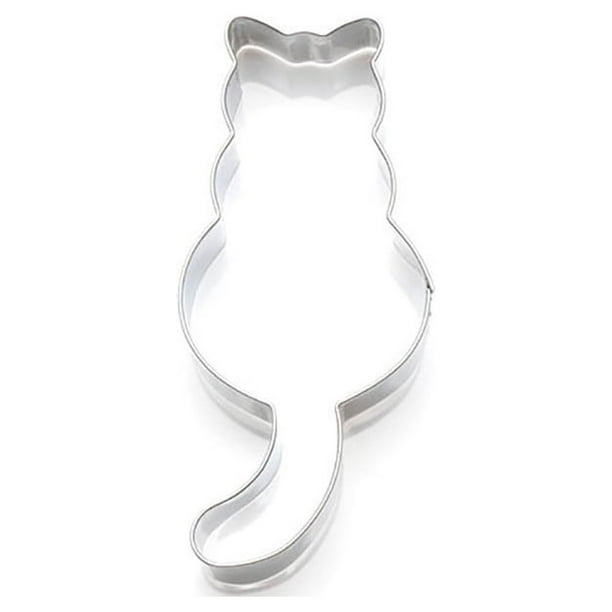 Molde con forma de gato para galletas y repostería, aluminio, cocina y barra de comedor