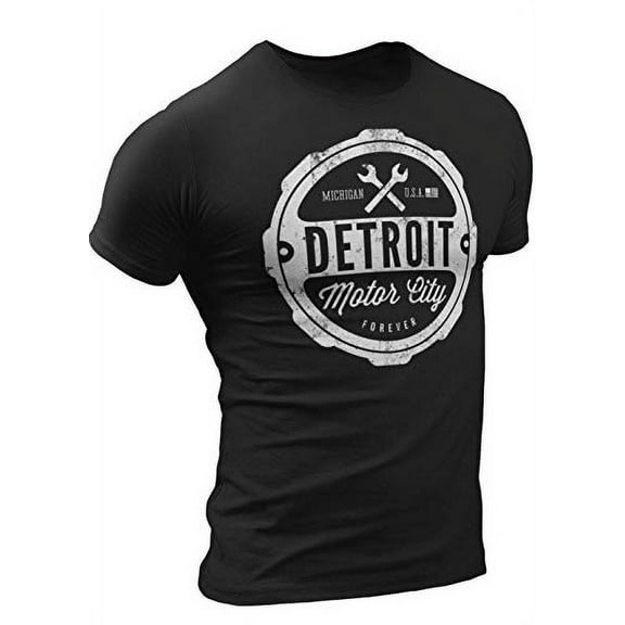 Detroit T Shirts Unisex S M L XL XXL - Motor City Forever T-Shirt — Detroit Tee Shirts by DETROIṬ★REBELS