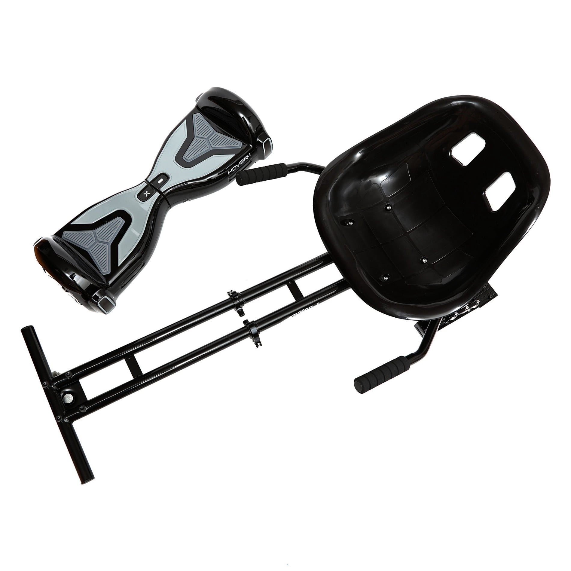 Kart Buggy Attachment | Compatible with All 6.5" & 8" Electric Hoverboards, Hand-Operated Rear Wheel Control, Adjustable Frame & Straps, Easy Assembly & Install