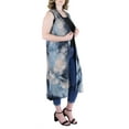 thumbnail image 2 of 24seven Comfort Apparel Women's Plus Size Tie Dye Sleeveless Open Front Cardigan Vest, 2 of 4