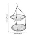 thumbnail image 2 of Hbdhejl Advanced Glass Bird Bath Tub Suitable For Hanging Double Layer Garden Decoration In Courtyards And Outdoors, 2 of 8