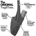 thumbnail image 2 of Yogiii Tote Sling Carrier Wlarge Side & Zipper Pocket Yoga Mat Bag, Polyester Gray, 31" Length, 2 of 6