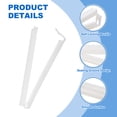 thumbnail image 4 of Clips de sellado Uxcell, clip de bolsa de plástico sellador para almacenamiento de alimentos, bolsa de bocadillos, color blanco, 4 of 6