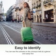 thumbnail image 4 of Zimtown 24" Luggage with Hardside Spinner Wheels, Checked-Medium TSA Look Suitcase, Green Gradient, 4 of 13