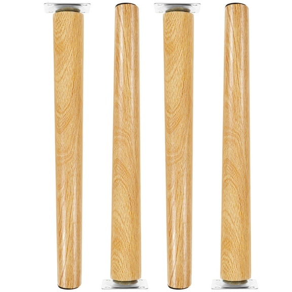 HAKIDZEL Legs For Dresser Furniture Legs Khaki 4Pcs 12.1X1.2X1.2In Wood