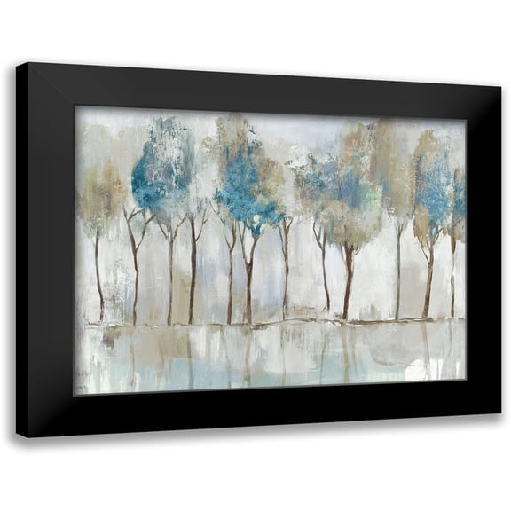 Pearce, Allison 14x12 Black Modern Framed Museum Art Print Titled - Tall Indigo Trees