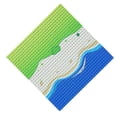 thumbnail image 4 of Building Bricks Baseplate Toddlers Flat Base Plate Block Toy Board for Adults Children Playset Decor Replacement Parts Presents Seashore Type 1, 4 of 5