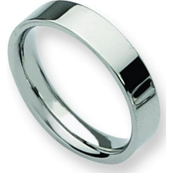 Stainless Steel 5mm Mens Wedding Ring Band Size 10