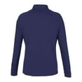 thumbnail image 5 of CORE365 CE418W Women's Origin Performance Pique Quarter-Zip Pullover-Classic Navy Heather/ Carbon-XS, 5 of 6