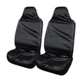 thumbnail image 1 of Universal Car Front Seat Covers, Waterproof Oxford Cloth Vehicle Seat Protectors, Durable Interior Protection Against Dirt & Wear, Black, 2 Piece Set, 1 of 8