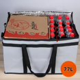 thumbnail image 3 of BKSDUEH Insulated Food Delivery Bag for Hot and Cold Meal, Grocery Tote Insulation Bag for Catering, Pizza Warme（Gray）, 3 of 6