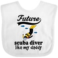 thumbnail image 3 of Inktastic Diving Future Scuba Diver Like Daddy Boys Baby Bib, 3 of 4