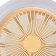 thumbnail image 4 of Luz de ventilador de techo 30W ABS carcasa 9.8in 2 en 1 blanco E27 LED Mini iluminación ventilador de techo para sala de estar, 4 of 5