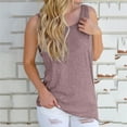 thumbnail image 6 of Endives Women's Tanks Tops Cold Shoulder Knot Backless Tank Top Casual Loose Backless T-Shirt, 6 of 7