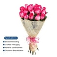 thumbnail image 5 of Uxcell PP Burlap Mesh Decorative Wrapping Ribbon 1 Roll Rose Pink, 5 of 5