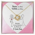 thumbnail image 3 of Roses are Red Infinity Knot Necklace Message Card, 3 of 17