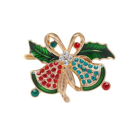 

KABOER Christmas Themed Napkin Holder Santa Napkin Buckle