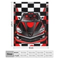 thumbnail image 2 of Grid Racing Car Soft Cozy Warm, Lightweight And Plush Flannel Throw Blankets - Perfect for Couch, Bed, Travel, 2 of 8