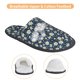 thumbnail image 3 of Fotbe Daisy Floral B Pantuflas Peludas para Mujer con Estampado, Zapatillas de Peluche, Zapatos de Invierno para Casa, Uso Interior y Exterior-Large, 3 of 8