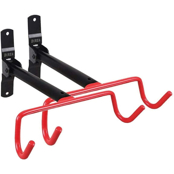 Bike Wall Mount Bike Hanger 2 Pack Foldable Bicycle Storage Horizontal Bike Rack Bike Hook for Garage Indoor Shed with Screws