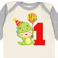 thumbnail image 4 of Inktastic 1st Birthday Cute Dinosaur Boys or Girls Long Sleeve Baby Bodysuit, 4 of 5