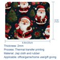 thumbnail image 5 of Santa Claus Printed Square Mouse Pad, 8.3x9.8 Inch Non-Slip Rubber Bottom Gaming Mouse Pad for Office Use, 5 of 6