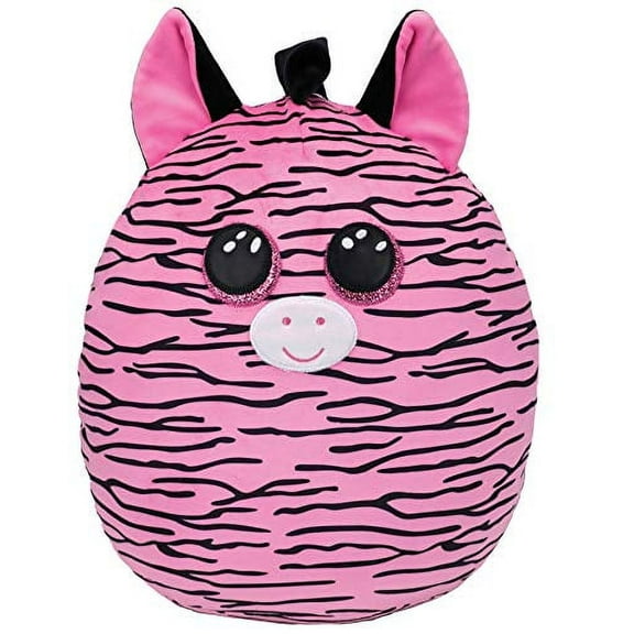 TY Squish-A-Boo Zoey Pink Zebra 10 Inch Plush