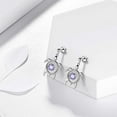 thumbnail image 5 of Turtle Birthstone October Tourmaline Earrings Dangle Women Jewelry Birthday Gift Sterling Silver, 5 of 6