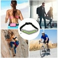 thumbnail image 4 of Unique Bargains 1 Pc Single Pocket Running Waist Pack for Hiking Gym Polyester Light Gray, Green, 4 of 4