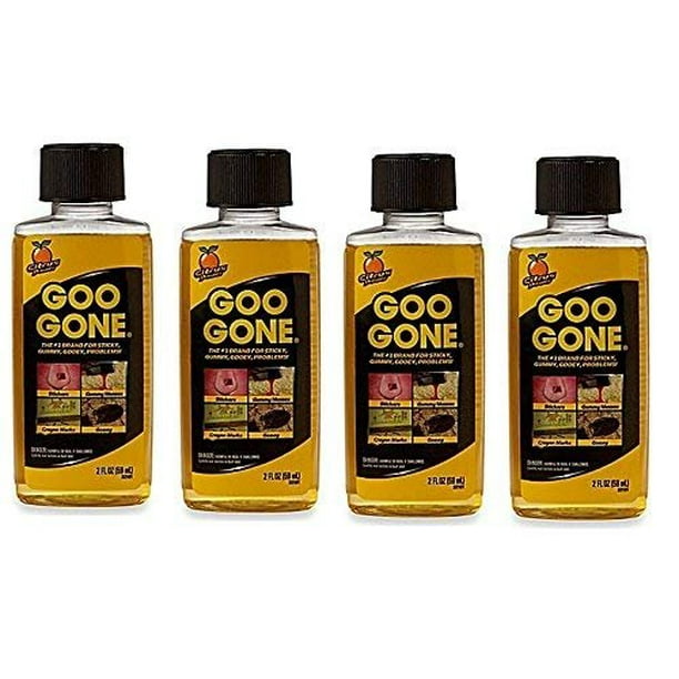 Goo Gone Remover Greasy Residues and Messes (4Pack (2 oz)) Walmart