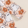 thumbnail image 3 of Baby Girls Halloween Outfits Ghost Long Sleeve Romper Bodysuit and Corduroy Suspender Skirt Overall Dress Set Newborn Fall Clothes, 3 of 8