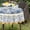 Blue and White, variant on Blue and White Table Cloth Round Tablecloth 60 Inch, Farmhouse Tablecloths,Table Clothes for Parties Graduation Birthday Fiesta, French Tablecloth Fabric Tablecloths Waterproof