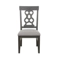 thumbnail image 4 of Lexicon Wood Dining Room Side Chair in Distressed Dark Pewter (Set of 2), 4 of 6