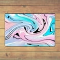 thumbnail image 5 of XMXY Area Rugs Doormat Outdoor Entrance, Pink Blue Liquid Texture Facecloth Non-slip Floor Mat Rug for Living Room Kitchen Sink Area Indoor,36"x24", 5 of 9