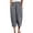 Dark Gray, variant on Capri Pants for Women Elastic Waist Lounge Loose cropped Pants with Pockets Womens Capris Plus Size Womens Clothing