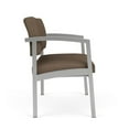 thumbnail image 4 of Lenox Steel Reception Waiting Room Bariatric Chair / Silver Steel / Brown, 4 of 5
