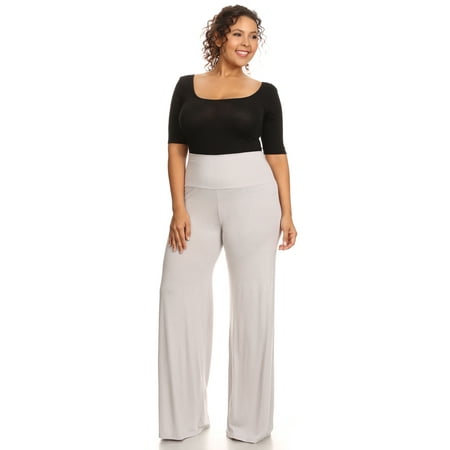 Plus Size Women's Palazzo Pants Hight Waisted Made in the