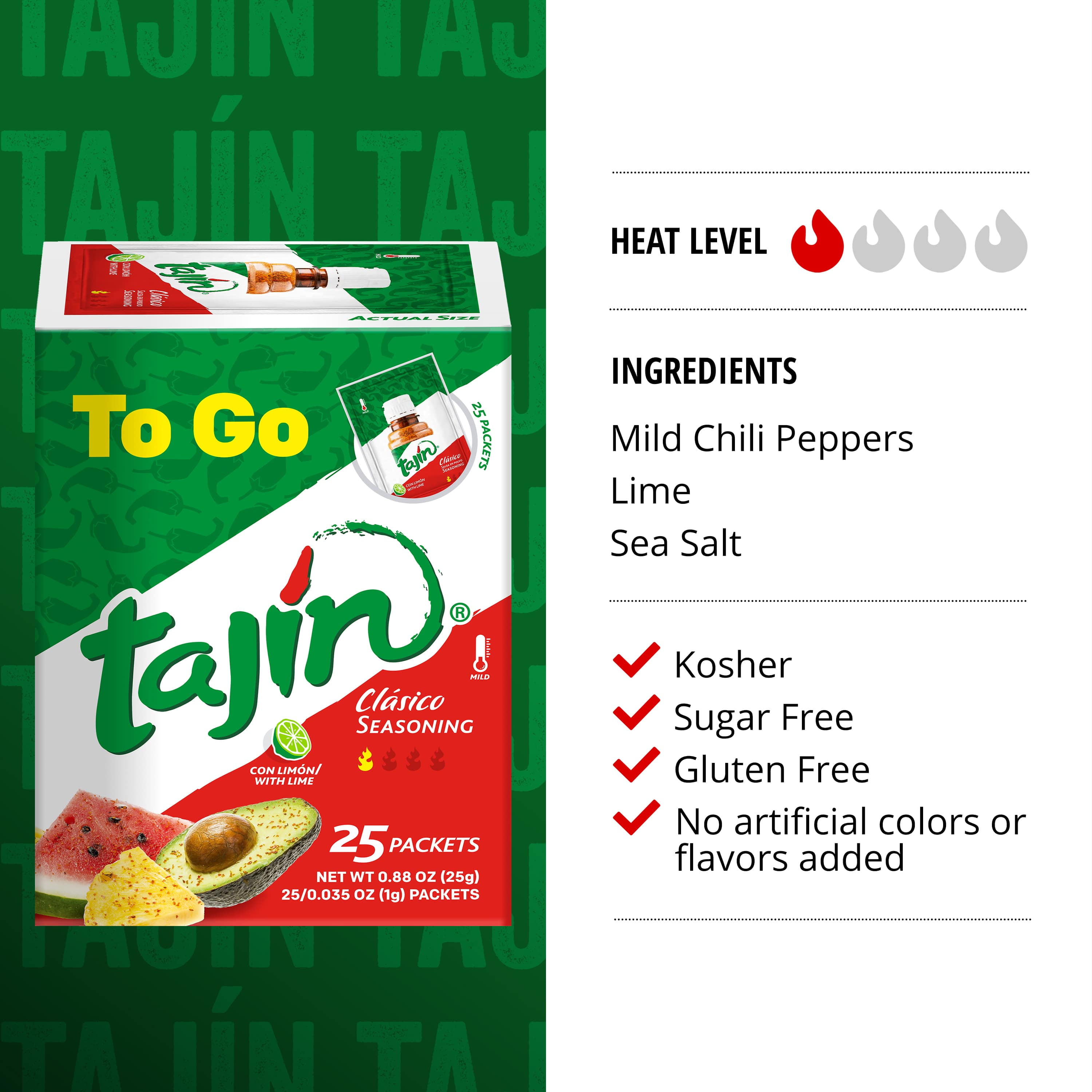 Tajín Clásico Seasoning - TAJIN a unique blend of mild chili peppers, lime  and sea salt.