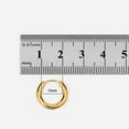 thumbnail image 3 of 2.5mm Surgical Steel Hoop Earrings for Women 10mm Hinged Huggie Hoop Earrings Gold Plated, 3 of 3