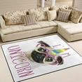 thumbnail image 2 of Dreamtimes Lightweight Soft Area Rugs 63 x 48 in, Ashionable Pug Unicorn Floor Mat for Kids Playing Room Hardwood Floor Living Room Nursery Rugs, 5'3" x 4', 2 of 6