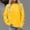 Yellow, variant on Fznquz Women's Sweatshirts Black Plain Long Sleeve Fashion Oversized Crewneck Casual Fall Fashion