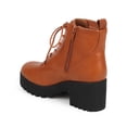 thumbnail image 3 of New Women Wild Diva Cobra-01 Leatherette Lug Sole Chunky Heel Combat Boot, 3 of 5