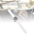 thumbnail image 6 of NFTIGB Digital Sports Watch for Men Women Water Resistant 50m Dual Time Display EL Backlight Stopwatch Alarm TPU Strap Outdoor Wristwatch 1.77 inches / 45 mm Dial White, 6 of 9