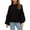Black, variant on Women's Oversized Cable Knit Sweater, Soft Pullover with Relaxed Fit, Chunky Knit Crewneck Top for Fall Winter 2025, Cozy Casual Wear and Daily Comfort Black S