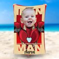 thumbnail image 1 of Personalized Photo Face And Name Ironbaby Beach Towel, 1 of 3