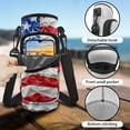 thumbnail image 6 of FOR U DESIGNS American Flag Water Bottle Carrier Bag for Women Men Student Water Bottle Pouch for Boys Girls Water Bottle Holder with Strap Insulated Water Bottle Cover, 6 of 7